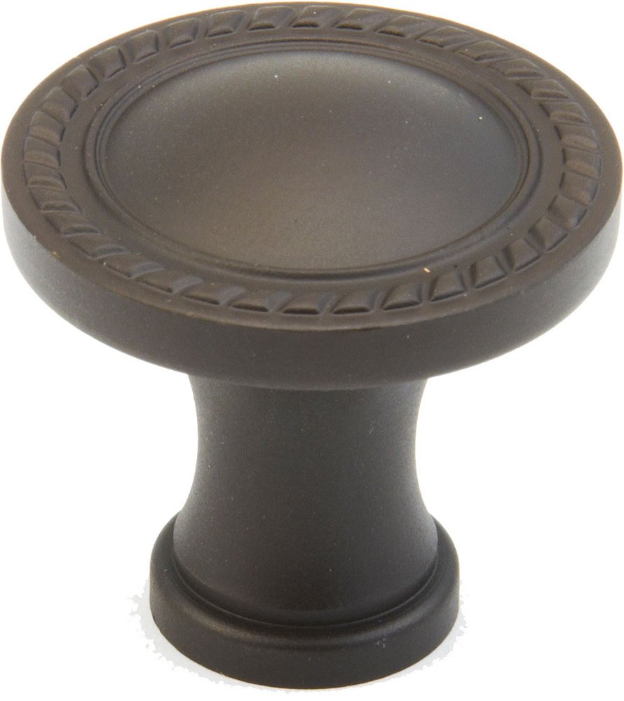 1 3/8" Round Rope Knob in Oil Rubbed Bronze