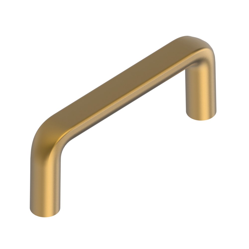 2 1/2" Centers Rounded D-Pull in Matte Gold