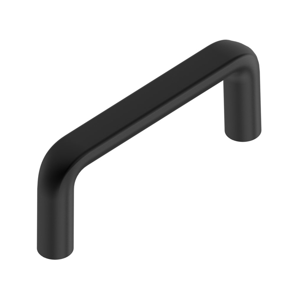 2 1/2" Centers Rounded D-Pull in Matte Black