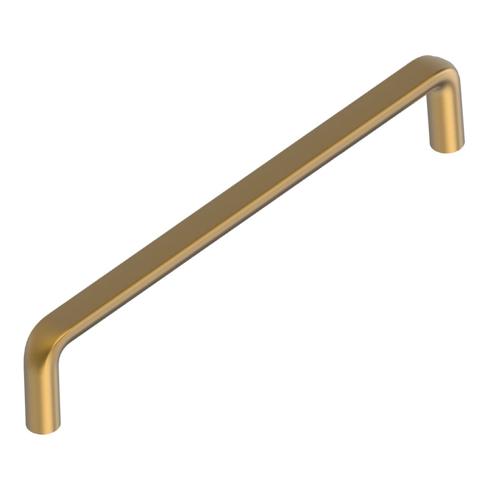6 1/4" Centers Rounded D-Pull in Matte Gold