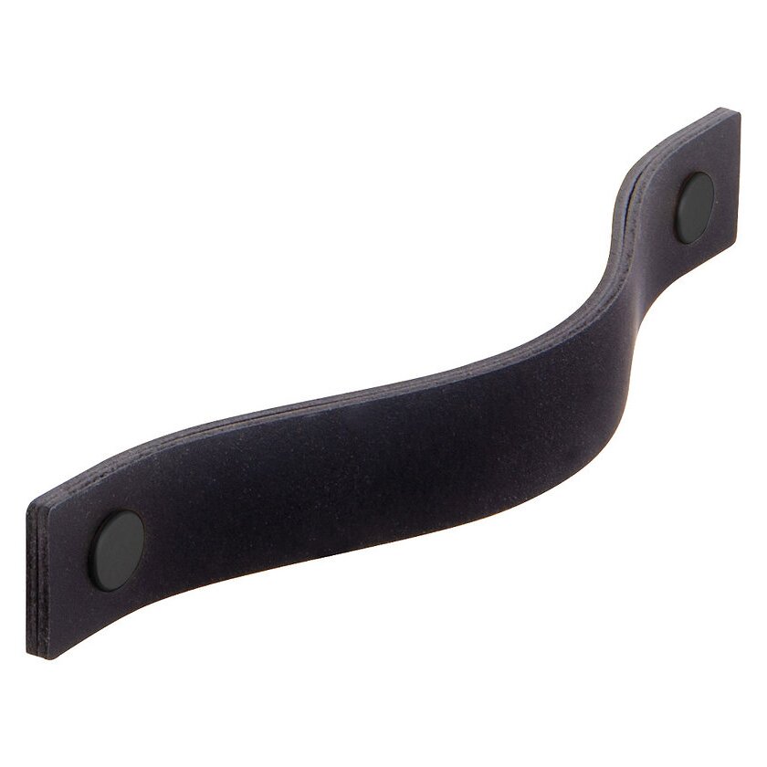 6 1/4" Centers Strap Pull in Matte Black and Black