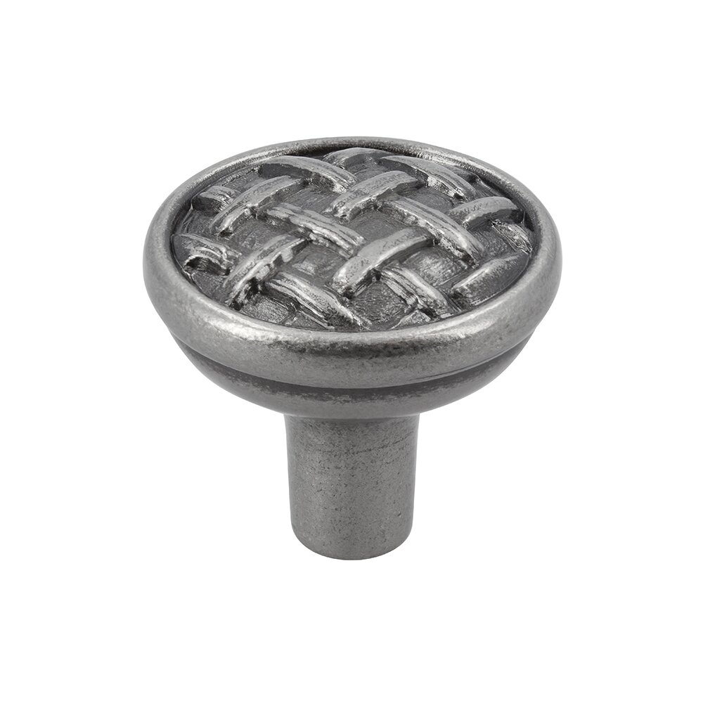 1 5/16" Weaved Knob in Antique Silver