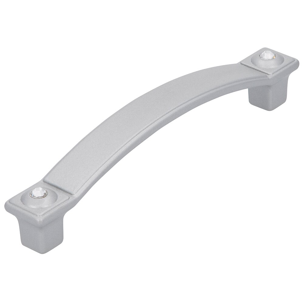 3 3/4" Centers Handle in Aluminum/Clear