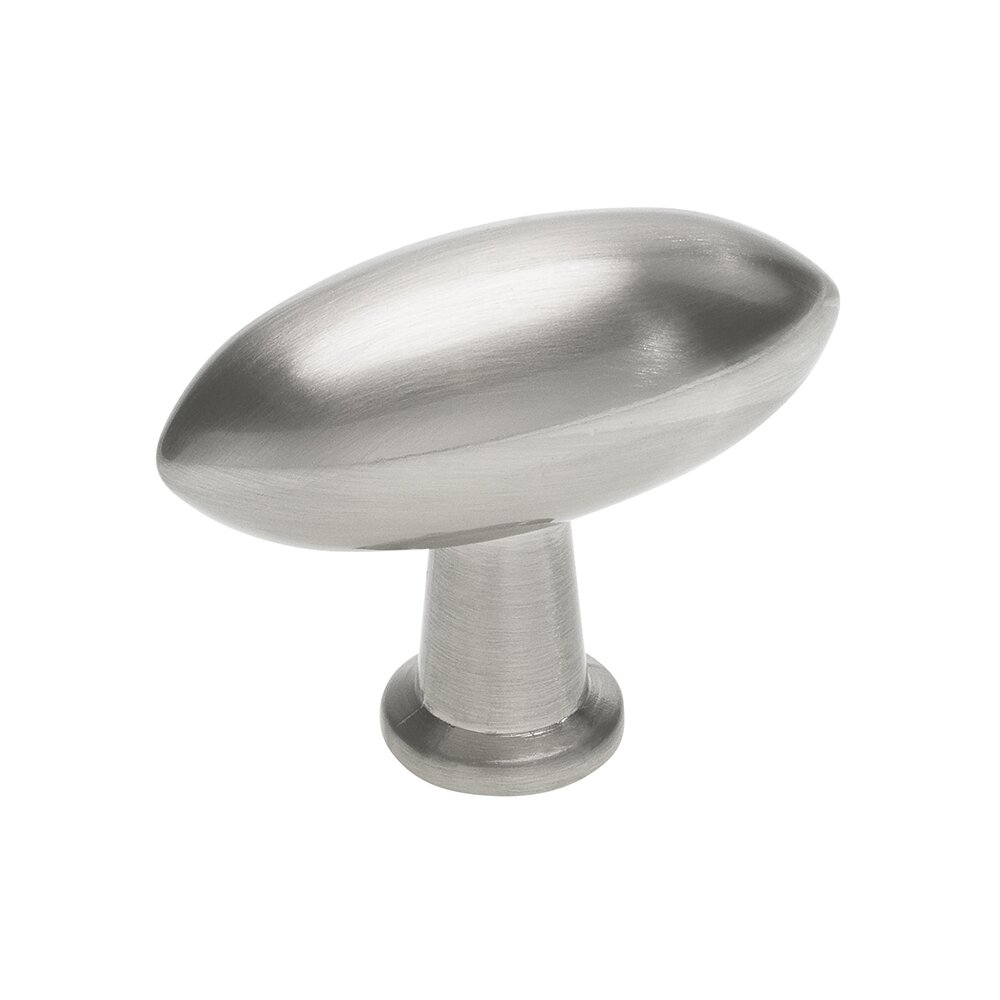 38 mm Long Knob in Stainless Steel Effect