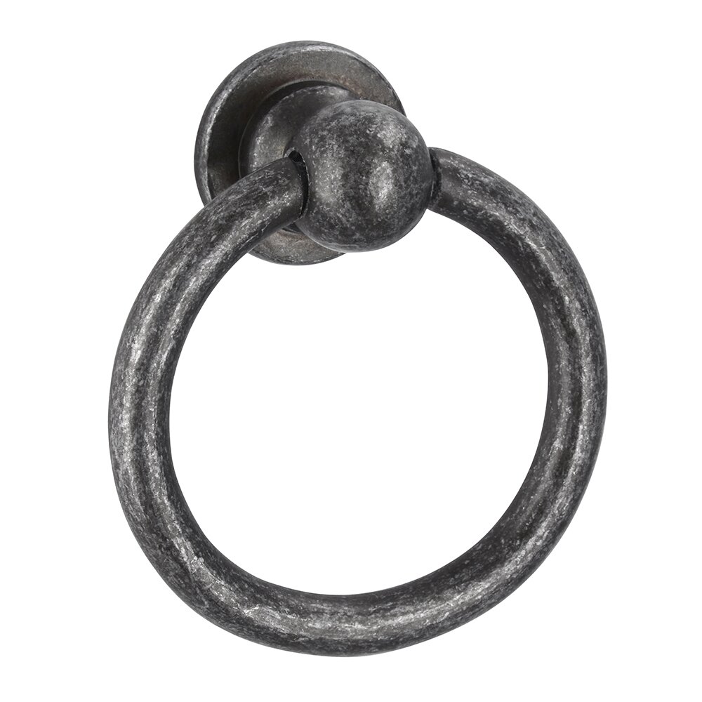 40mm Long Ring Pull in Antique Iron
