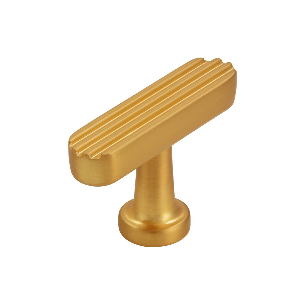 48 mm Long Knob In Brushed Gold