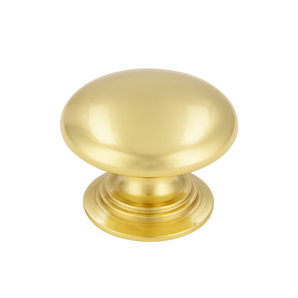1 3/16" Knob in Polished Brass
