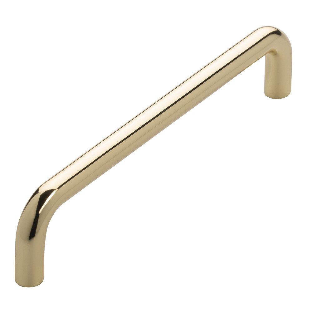 128 mm Centers Wire Pull in Bright Brass