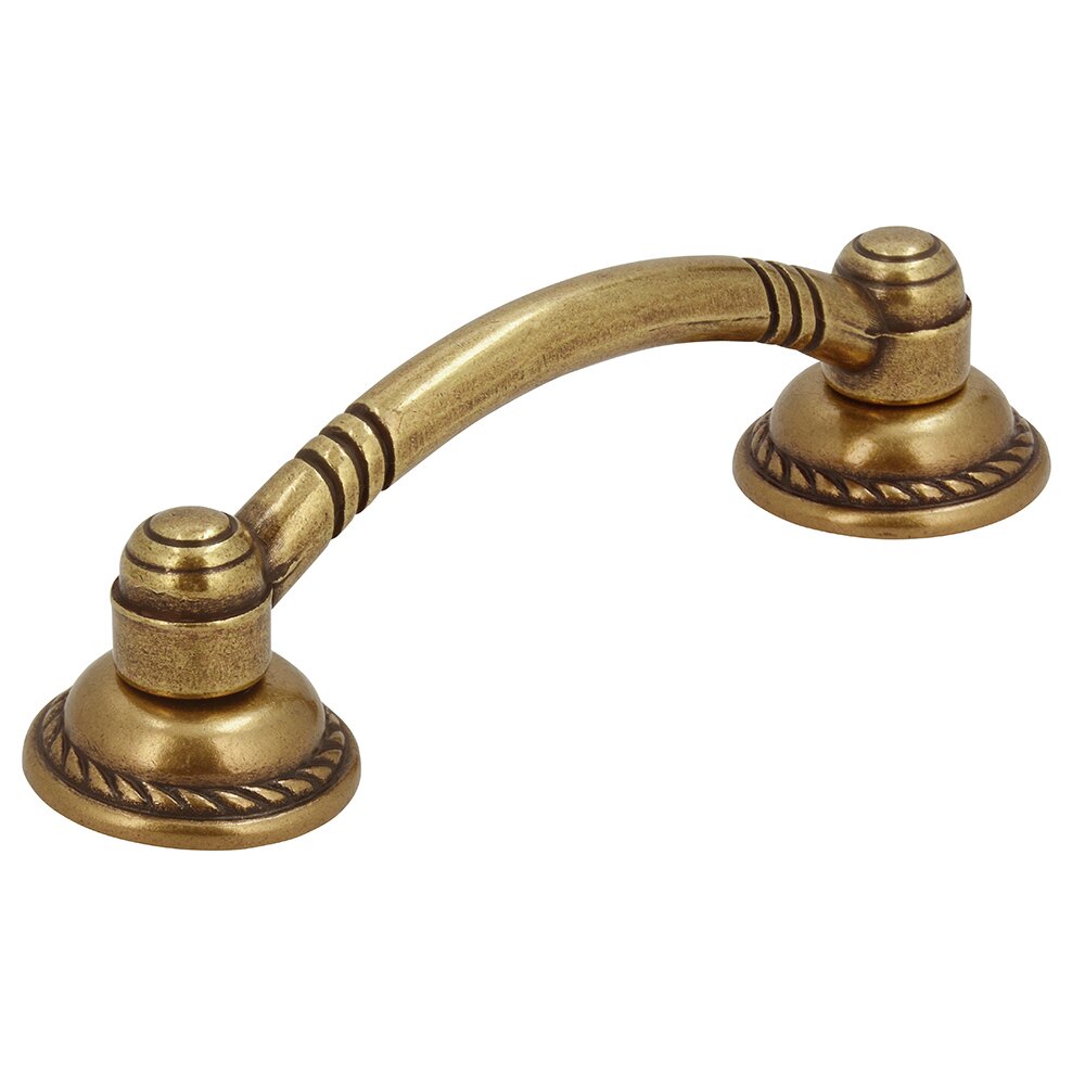 2 1/2" Centers Handle in Antique Brass