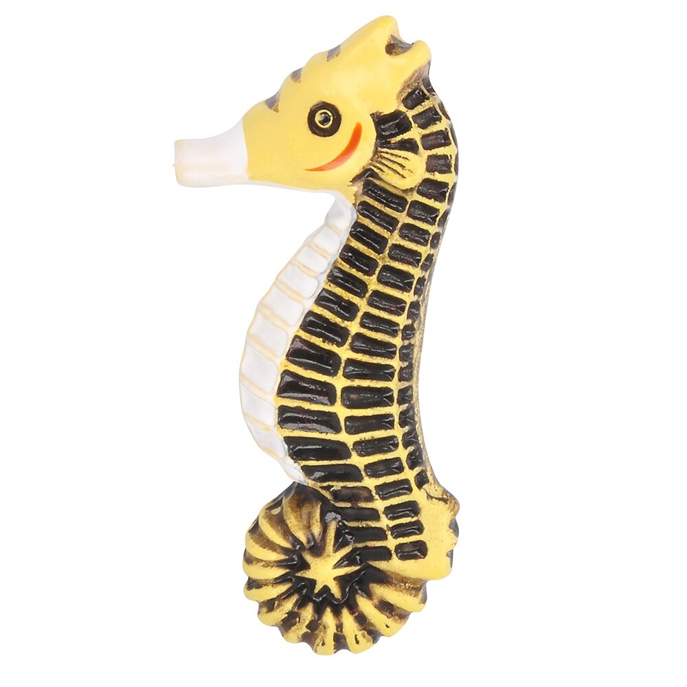 66 mm Long Sea Horse knob in Coloured