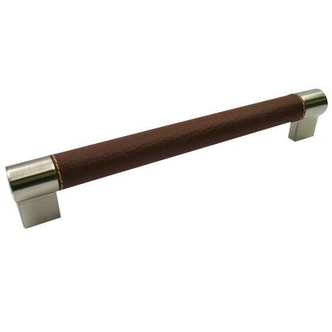 7 1/2" Centers Handle in Brown/Stainless Steel Effect