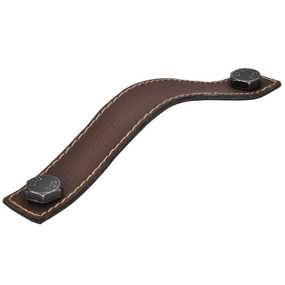 6 1/4" Centers Handle in Brown/Antique Iron
