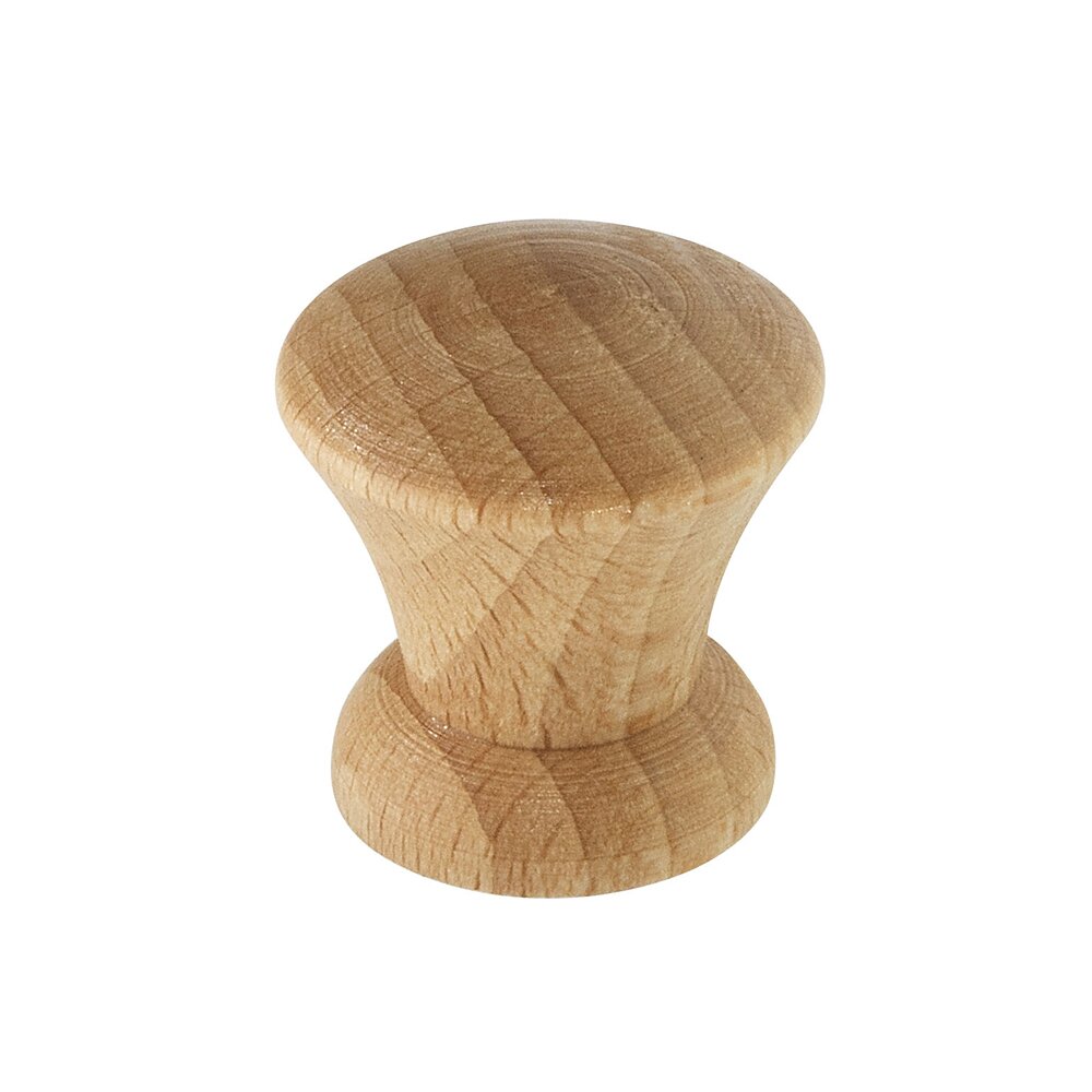 1 3/16" Wood Knob in Beech Lacquered