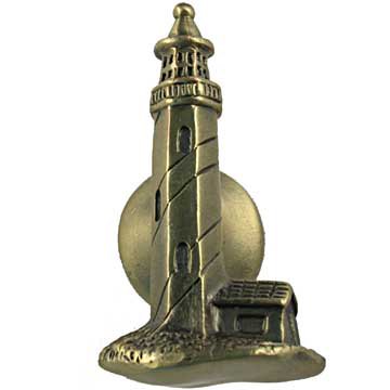 Lighthouse Knob in Antique Brass