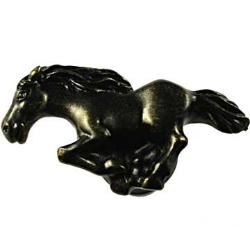 Stallion Knob Right in Bronzed Black