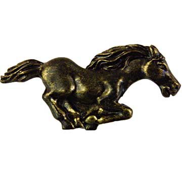 Stallion Knob Left in Bronzed Black