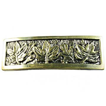 Leaves Pull in Antique Brass