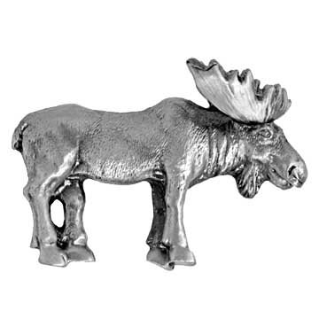 Realistic Moose Pull in Pewter