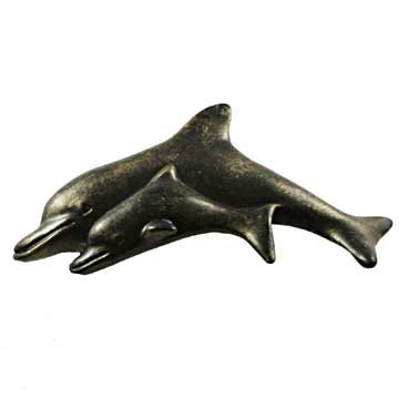 Dolphin Pull in Bronzed Black