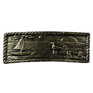 Sail Boat Scene in Bronzed Black