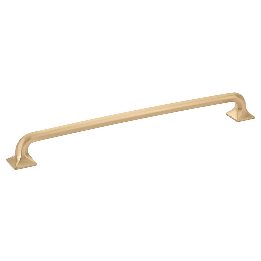 15" Centers Squared Appliance Pull in Signature Satin Brass