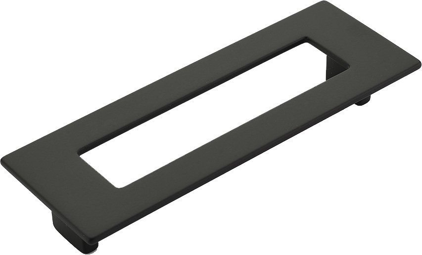 5" Centers Rectangle Pull in Matte Black