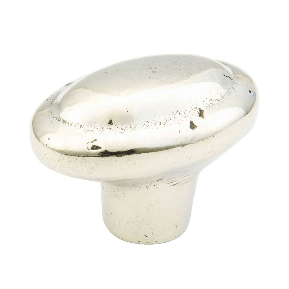 Polished White Bronze Oval Knob