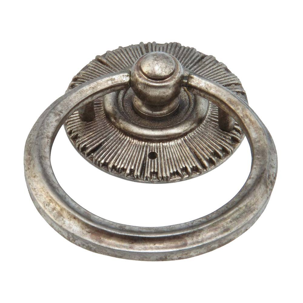 Solid Brass burst Ring Pull in Silver Antique