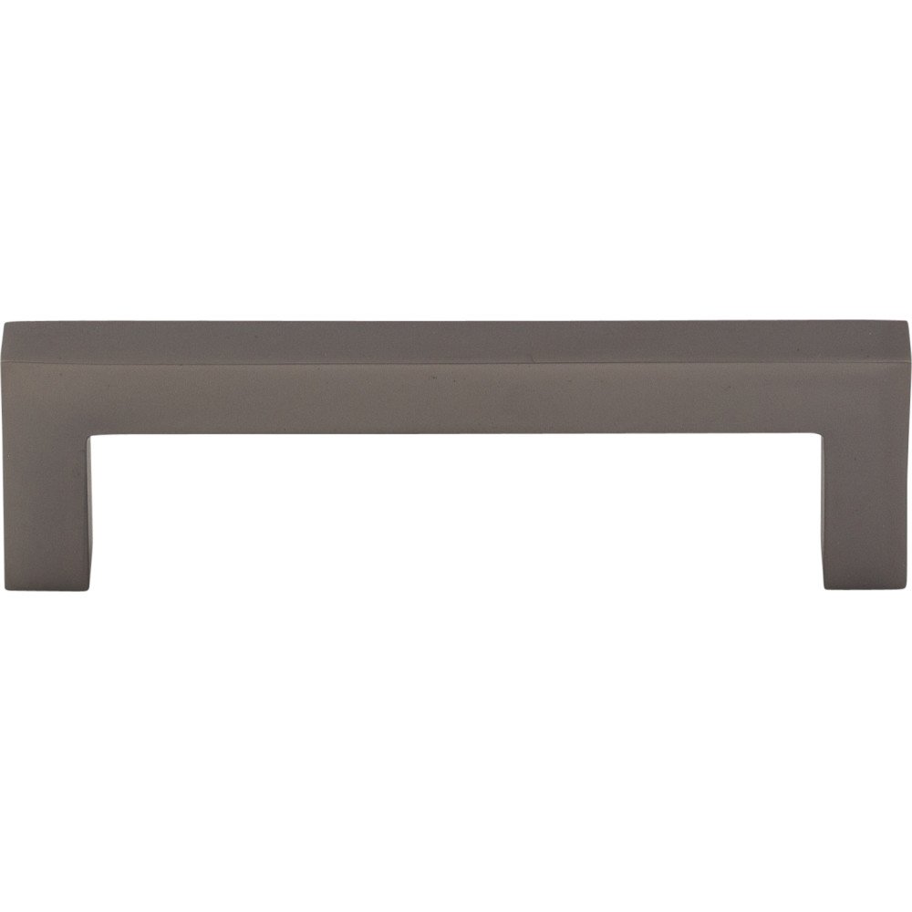 Square Bar 3 3/4" Centers Bar Pull in Ash Gray