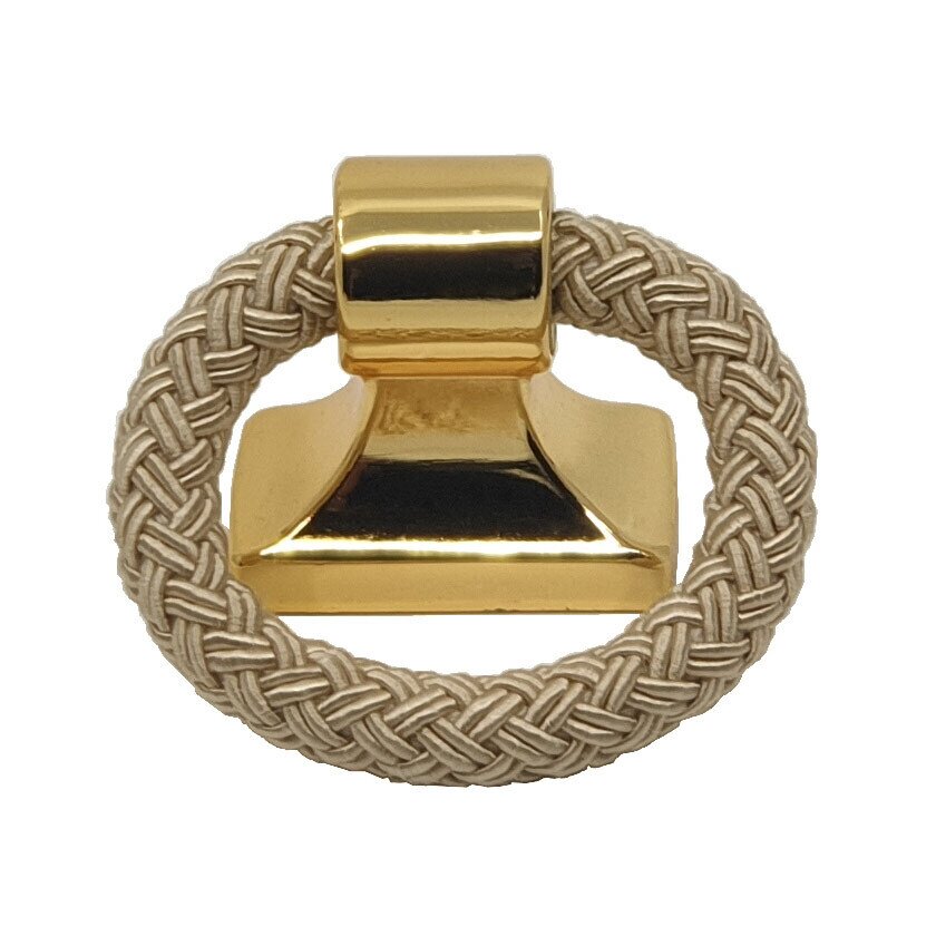 Polo 1 1/4" Center Rope Ring Pull in Gold & Beige