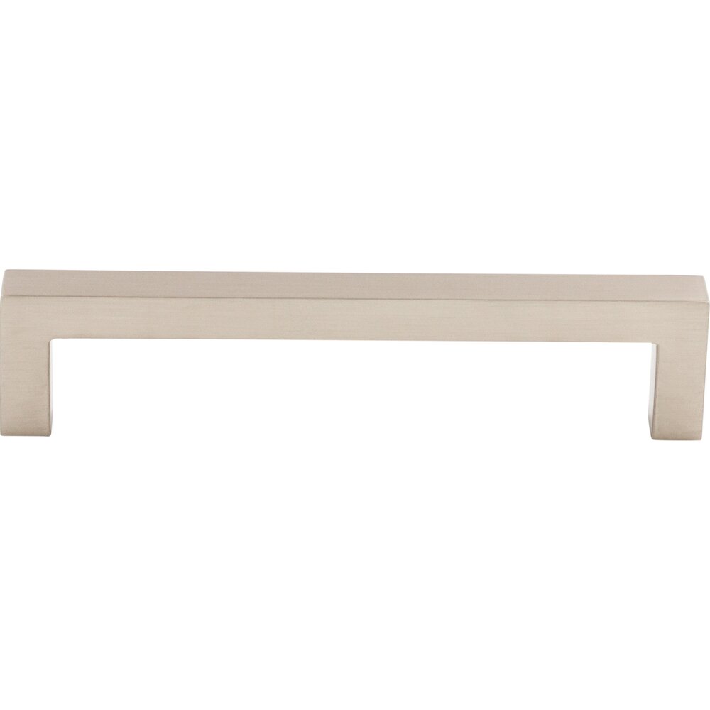 Square Bar 5 1/16" Centers Bar Pull in Brushed Satin Nickel
