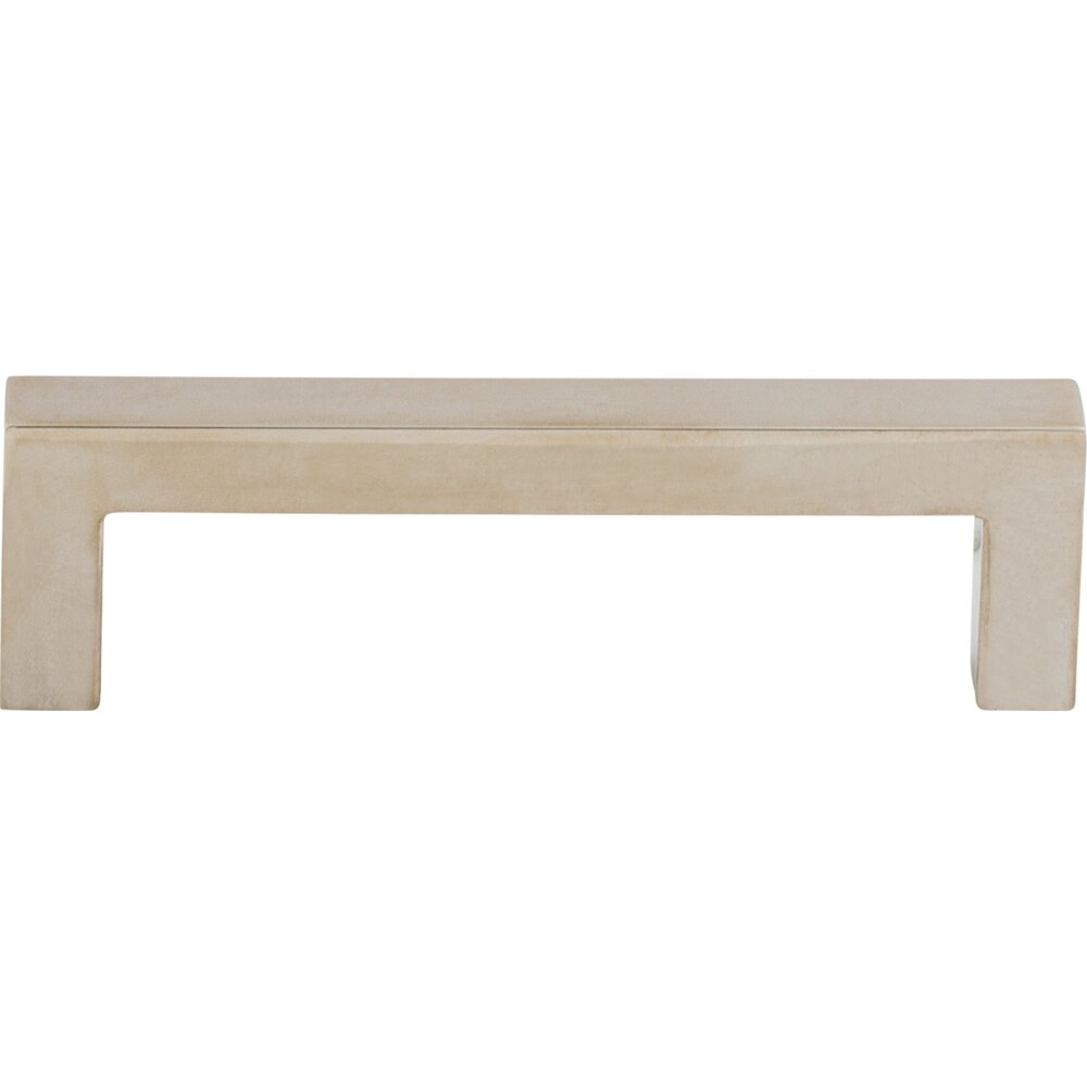 Square Bar 3 3/4" Centers Bar Pull in Polished Nickel