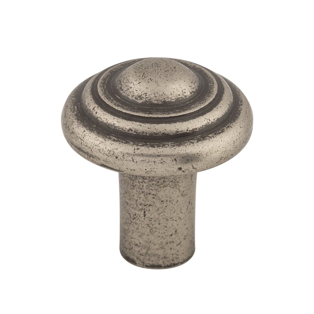 Aspen Button 1 1/4" Diameter Mushroom Knob in Silicon Bronze Light
