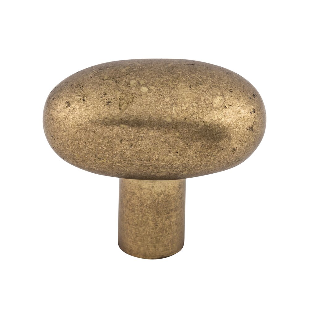 Aspen Small Potato 1 9/16" Long Oval Knob in Light Bronze