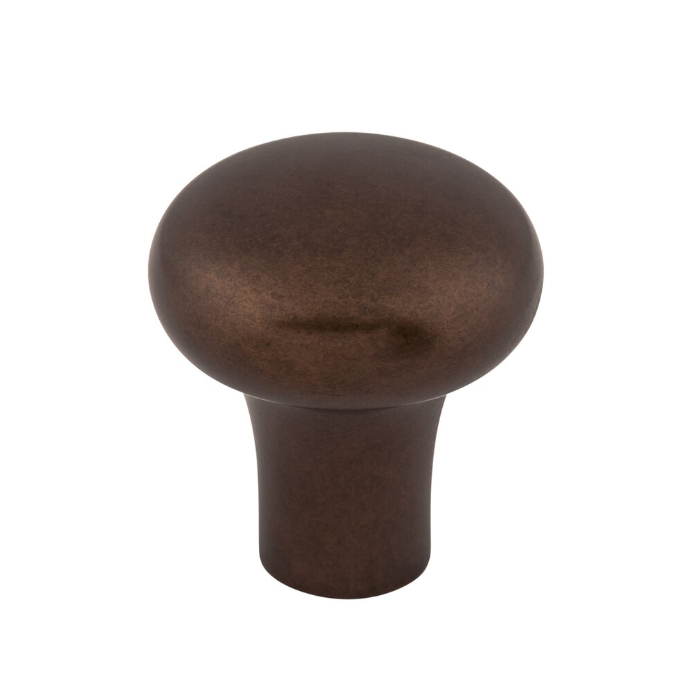 Aspen Round 1 1/8" Diameter Mushroom Knob in Mahogany Bronze