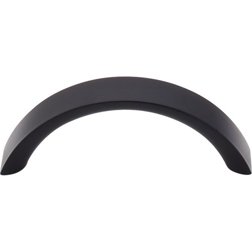 Crescent 3" Centers Arch Pull in Flat Black