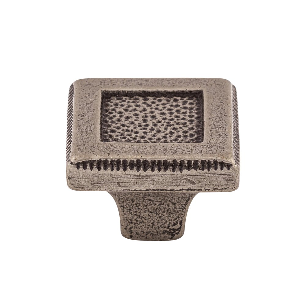 Square Inset 1 5/16" Long Square Knob in Cast Iron