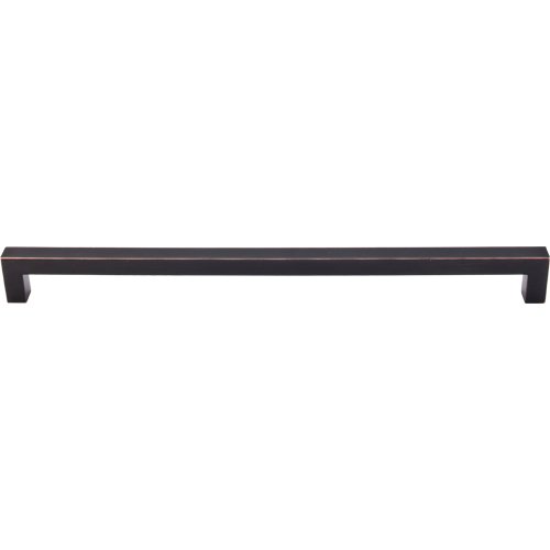 Square Bar 12" Centers Bar Pull in Tuscan Bronze