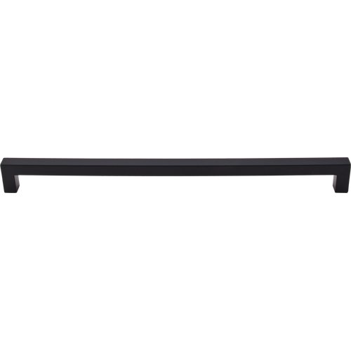 Square Bar 12" Centers Bar Pull in Flat Black