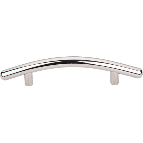Curved 3 3/4" Centers Arch Pull in Polished Nickel