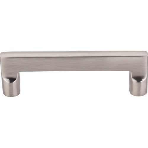Aspen II Flat Sided 4" Centers Bar Pull in Brushed Satin Nickel