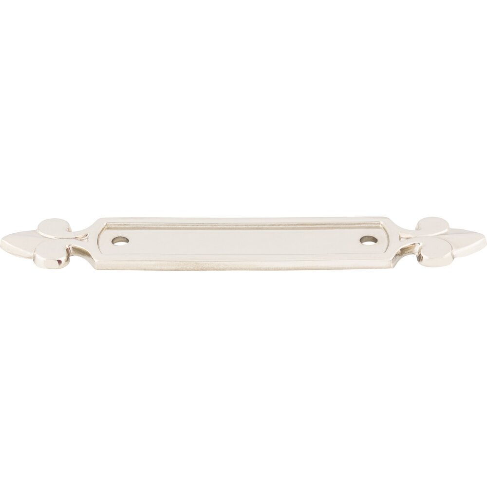 Dover Backplate 2 1/2" Centers Pull Backplate in Polished Nickel