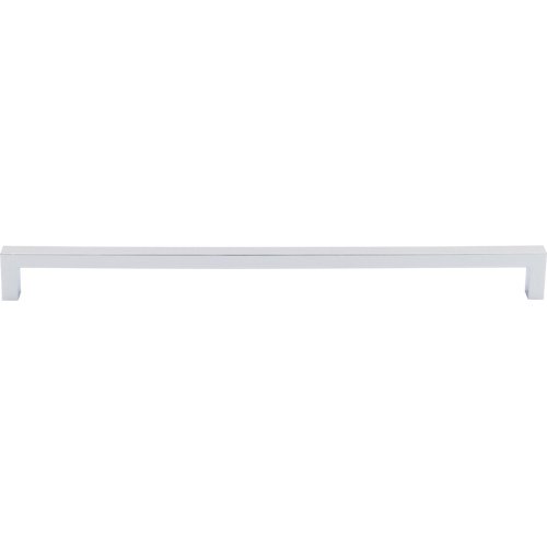 Square Bar 12 5/8" Centers Bar Pull in Polished Chrome