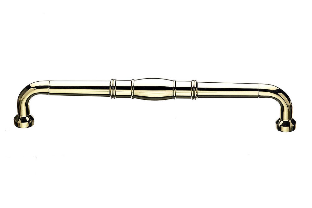 Oversized 18" Centers Door Pull in Polished Brass 19" O/A
