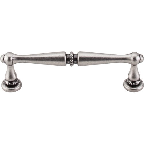 Edwardian 3 3/4" Centers Bar Pull in Pewter Antique