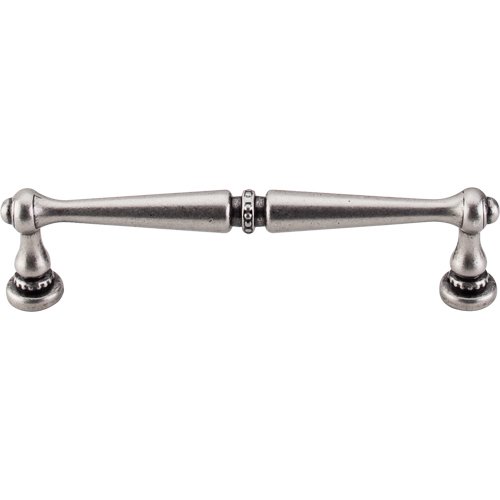 Edwardian 5" Centers Bar Pull in Pewter Antique