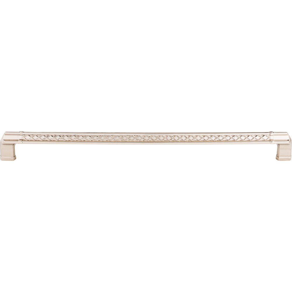 Tower Bridge 12" Centers Bar Pull in Polished Nickel