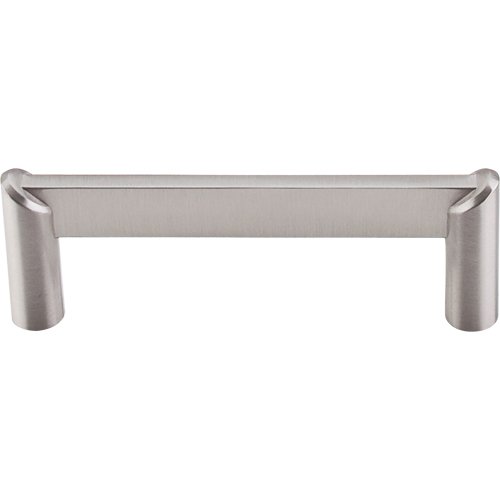 3 1/2" Centers Meadows Edge Circle Pull in Brushed Satin Nickel