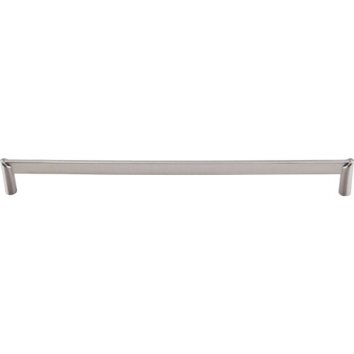 12" Centers Meadows Edge Circle Pull in Brushed Satin Nickel