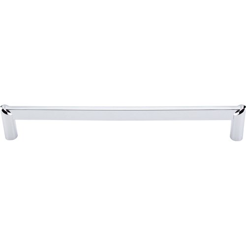 12" Centers Meadows Edge Circle Appliance Pull in Polished Chrome
